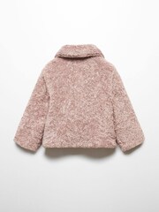 Mango Pink Faux Shearling Coat - Image 5 of 6