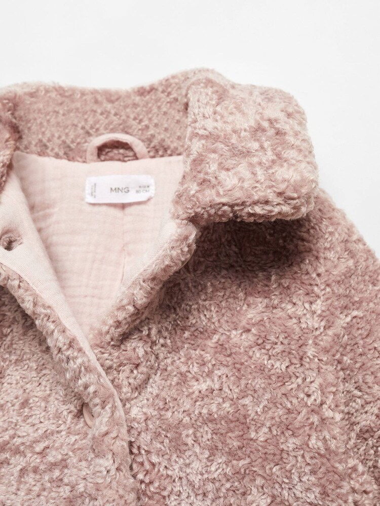 Mango Pink Faux Shearling Coat - Image 6 of 6