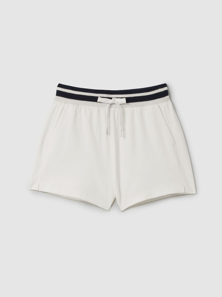 Pantalones cortos a rayas con cordón ajustable en la cintura Lexi de Reiss - Imagen 2 de 6