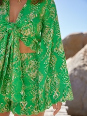 Myleene Klass Green Tie Top With Linen - Image 4 of 4