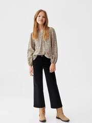 Mango Nude Girls Cotton Blend Long Sleeved Top - Image 2 of 6