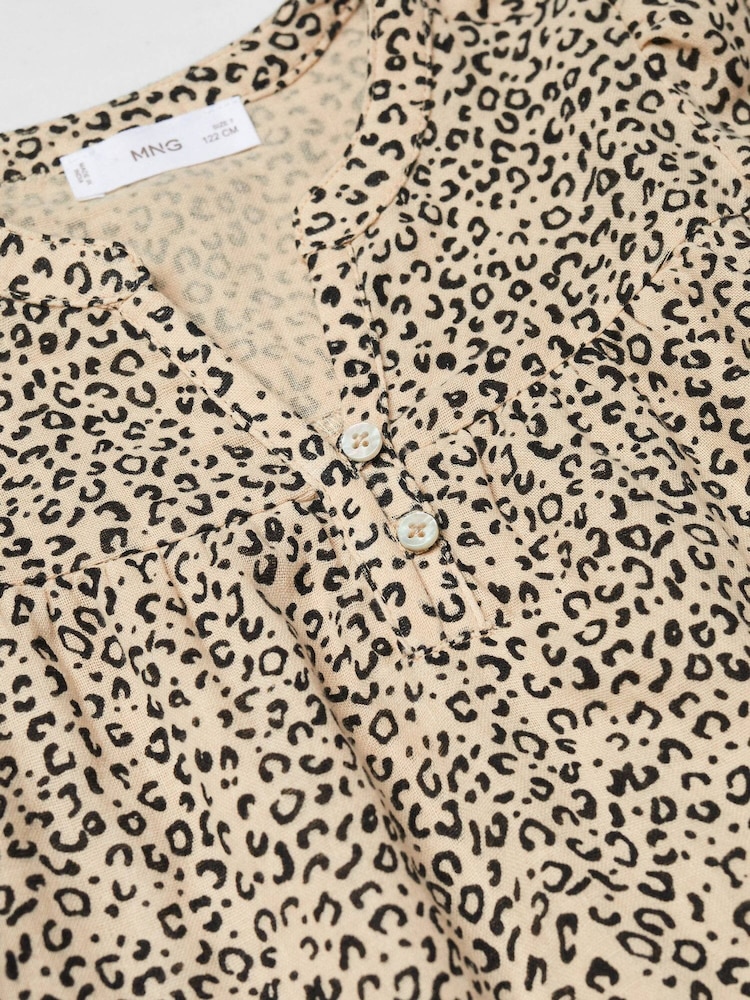 Mango Nude Girls Cotton Blend Long Sleeved Top - Image 6 of 6