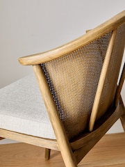 Tweedy Plain Light Natural Reuben Dining Chair - Image 2 of 8