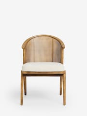 Tweedy Plain Light Natural Reuben Dining Chair - Image 3 of 8