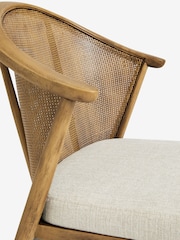 Tweedy Plain Light Natural Reuben Dining Chair - Image 8 of 8