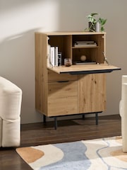 MADE.COM Distressed Oak Effect Damien Bureau Desk - Image 1 of 4