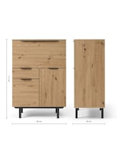 MADE.COM Distressed Oak Effect Damien Bureau Desk - Image 4 of 4