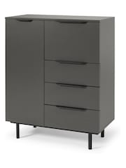 MADE.COM Graphite Grey Damien Highboard - Image 2 of 4