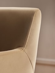 Soft Velvet Camel N. Premium Raya Dining Chair - Image 3 of 11