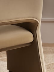 Soft Velvet Camel N. Premium Raya Dining Chair - Image 5 of 11