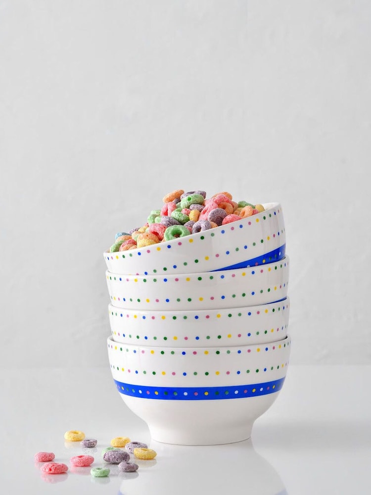 Benetton Set of 4 Multi New Bone China Bowls - Image 1 of 5