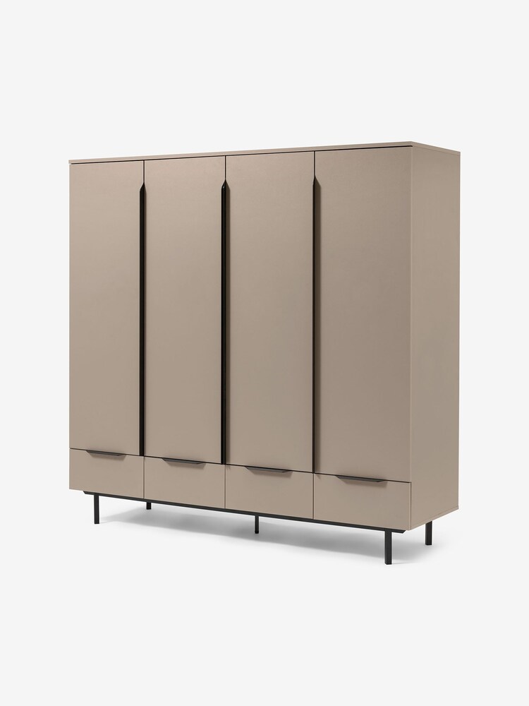 MADE.COM Natural Damien 4 Door, 4 Drawer Wardrobe - Image 2 of 2