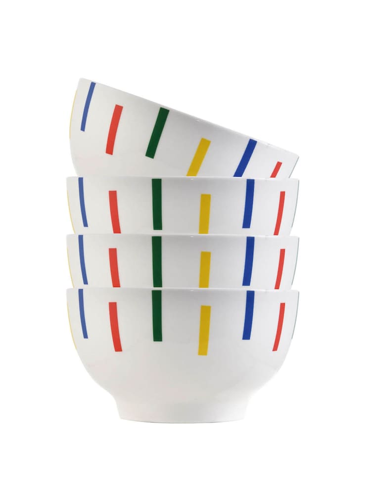 Benetton Set of 4 Multi New Bone China Bowls - Image 1 of 6