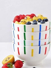Benetton Set of 4 Multi New Bone China Bowls - Image 6 of 6