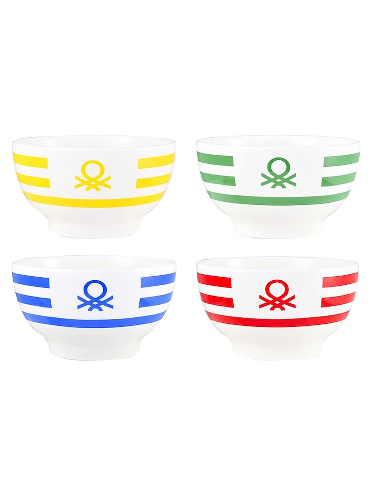 Benetton Set of 2 Multi Porcelain Bowls - Image 1 of 5