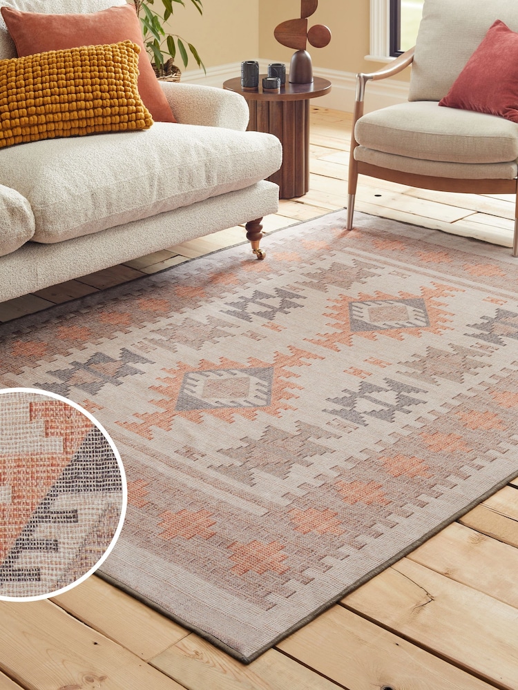 Natural Washable Lima Kilim Rug - Image 1 of 5
