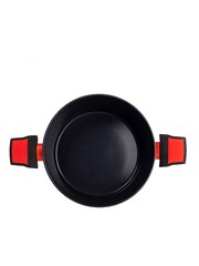 Benetton Red Forged Aluminium 28CM Saucepan With Lid - Image 2 of 5