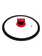 Benetton Red Forged Aluminium 28CM Saucepan With Lid - Image 4 of 5