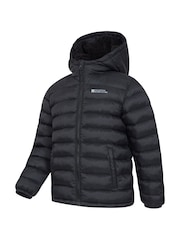 Mountain Warehouse Black Kids Seasons Water Resistant Faux Fur Lined Padded Jacket - Image 5 of 6