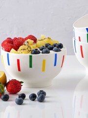 Benetton Set of 2 Multi Porcelain Breakfast Bowls - Image 2 of 3