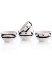 Benetton Set of 4 Multi Porcelain Bowls - Image 2 of 5