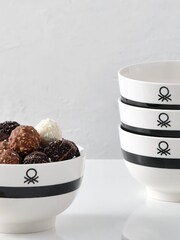 Benetton Set of 4 Multi Porcelain Bowls - Image 5 of 5