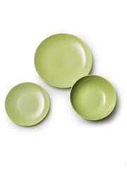 Benetton Green Dinnerware Set 18 Piece Set - Image 2 of 4