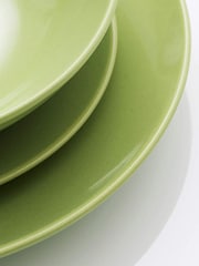 Benetton Green Dinnerware Set 18 Piece Set - Image 3 of 4