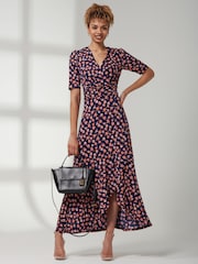 Jolie Moi – bedrucktes Maxikleid aus Viskose mit Rüschensaum - Bild 4 von 6