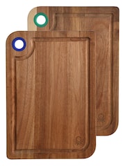 Benetton Brown Set of Acacia Chopping Boards - Image 1 of 5