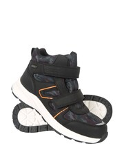 Mountain Warehouse Black Jupiter Kids Waterproof Adaptive Walking Boots - Image 3 of 6