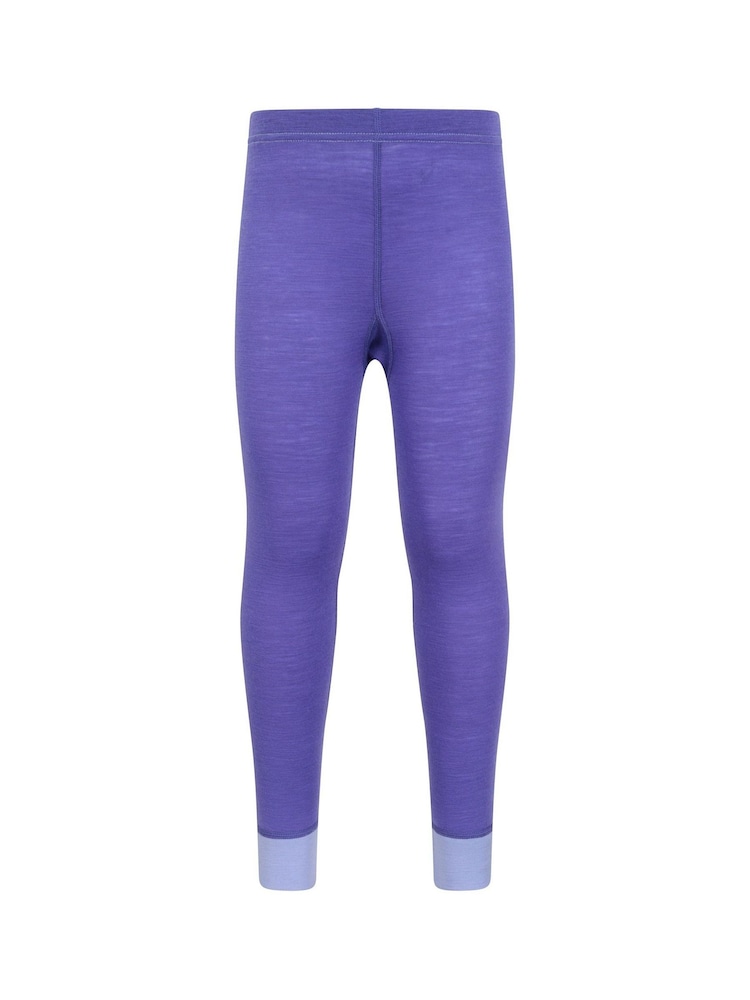 Mountain Warehouse Purple Kids Merino II Thermal Joggers - Image 1 of 5