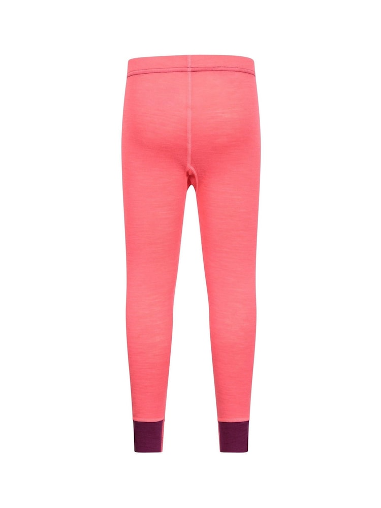 Mountain Warehouse Pink Kids Merino II Thermal Joggers - Image 2 of 6