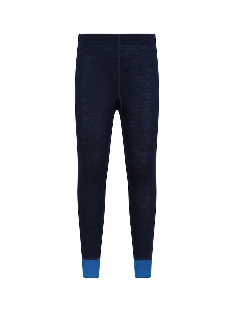 Mountain Warehouse Blue Kids Merino II Thermal Joggers - Image 1 of 6