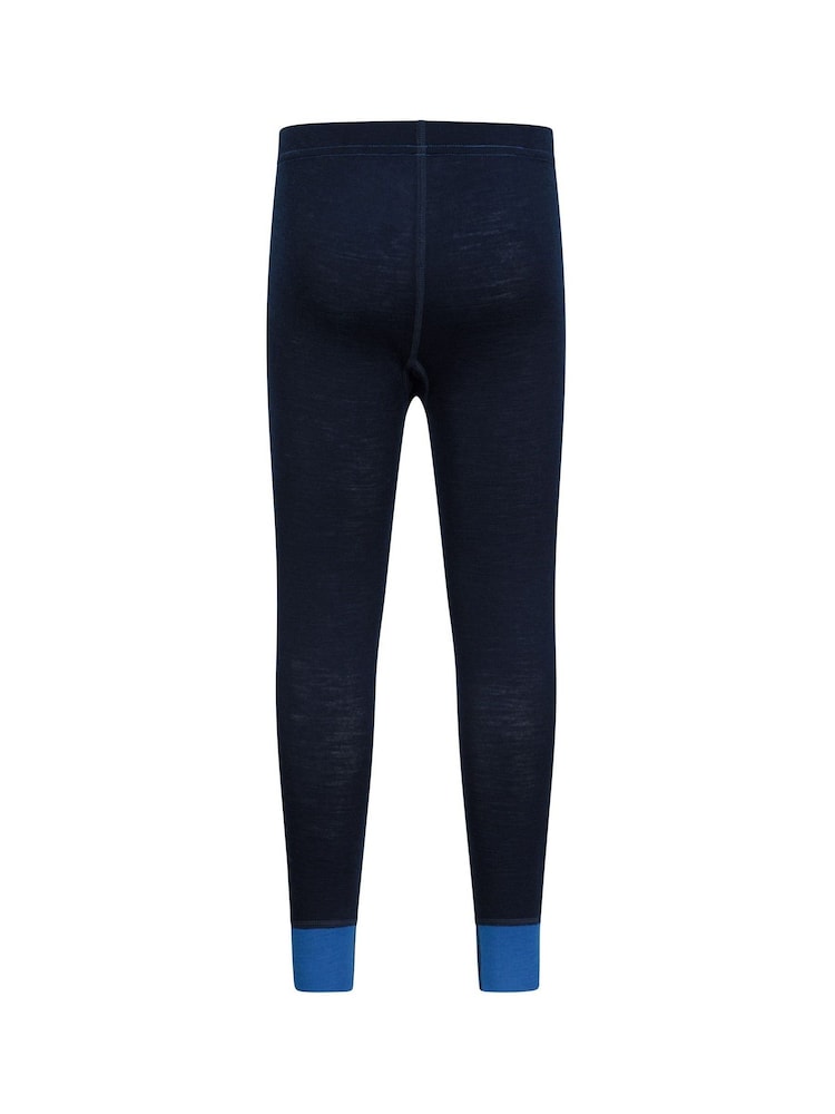 Mountain Warehouse Blue Kids Merino II Thermal Joggers - Image 2 of 6