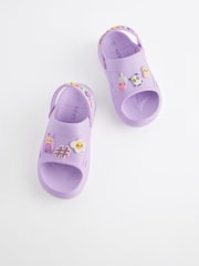 Purple Character Badge Clogs - Image 4 of 9