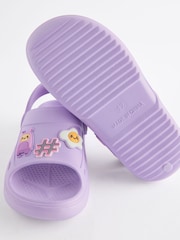 Purple Character Badge Clogs - Image 9 of 9