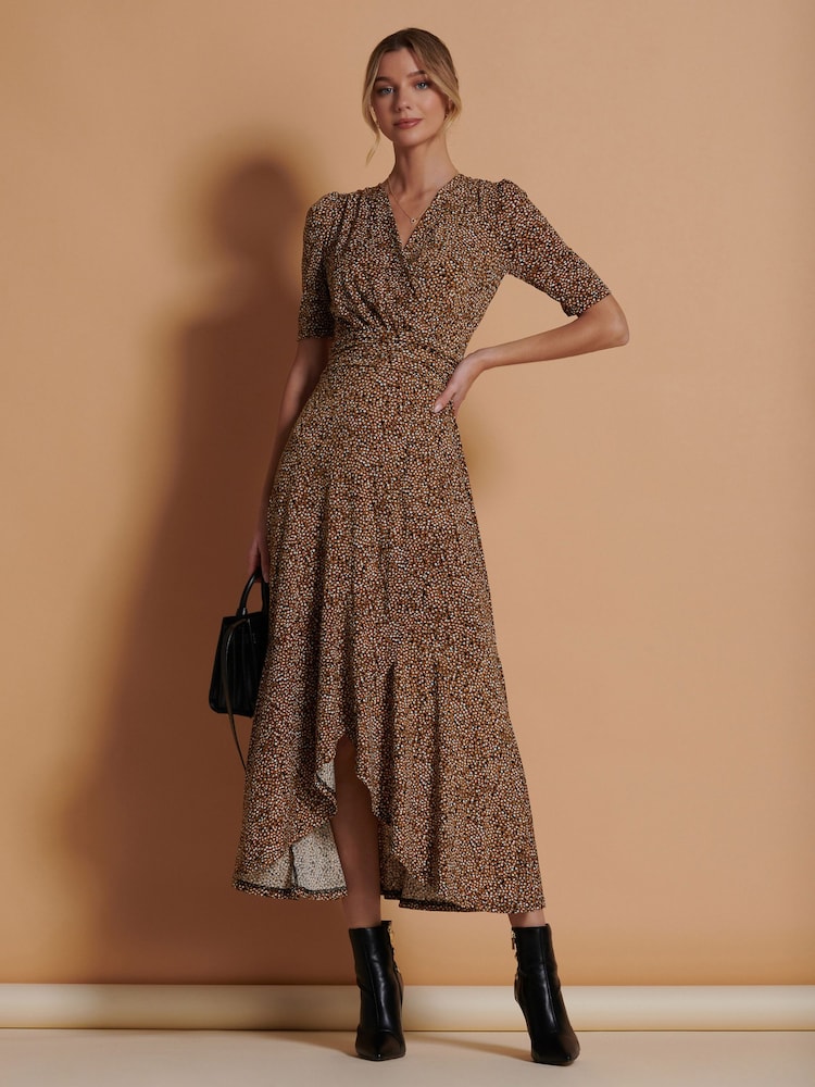 Jolie Moi – bedrucktes Maxikleid aus Viskose mit Rüschensaum - Bild 1 von 6 Jolie Moi – bedrucktes Maxikleid aus Viskose mit Rüschensaum - Bild 1 von 6
