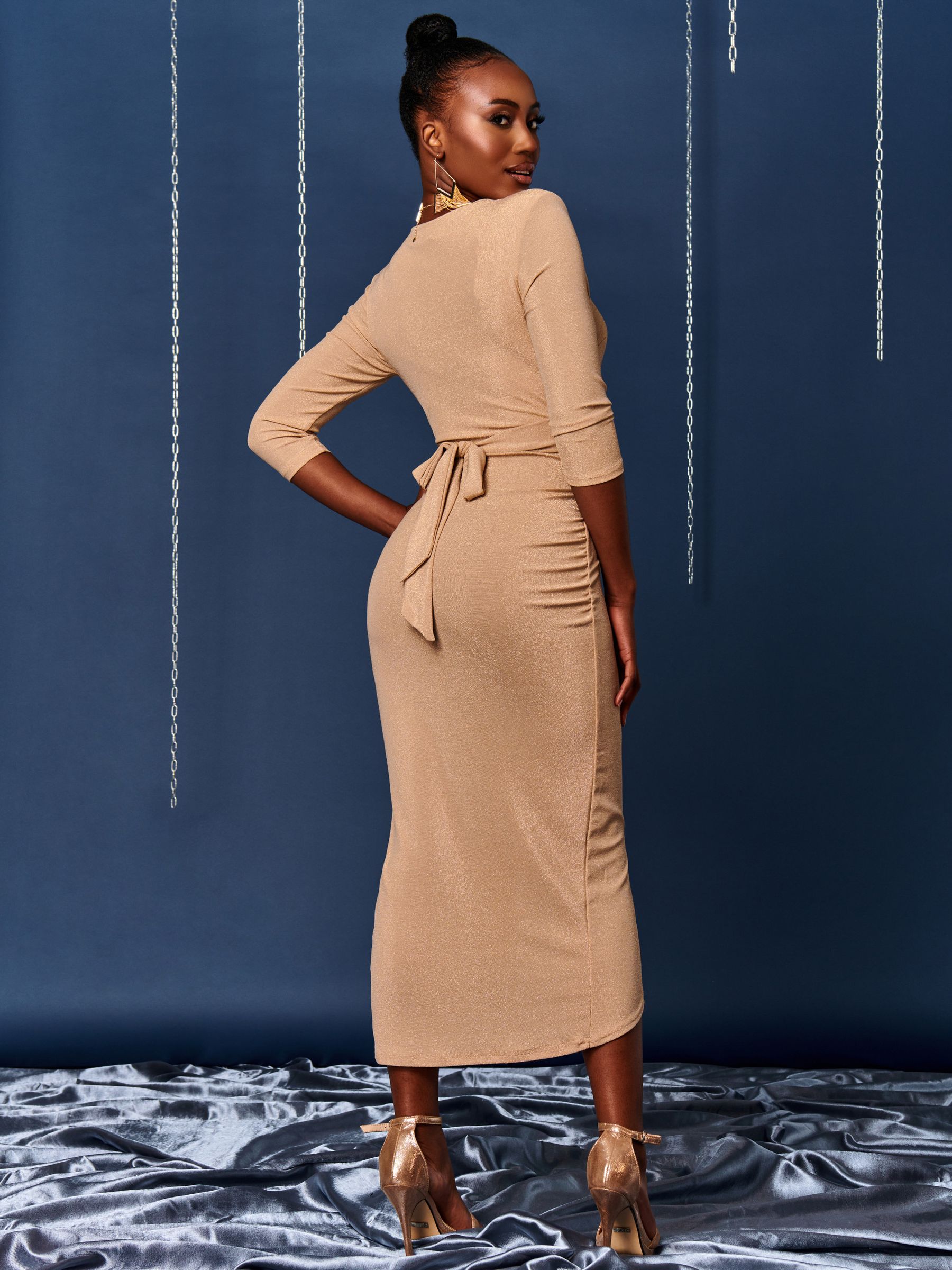 Nylon bodycon dress best sale