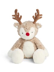 Mamas & Papas Brown Christmas Soft Toy Reindeer - Image 3 of 4