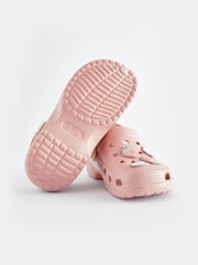 Pink Character Badge Clogs - Image 5 of 6