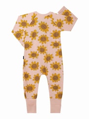 Bonds Yellow Retro Sunflower Print  Zip Sleepsuit - Image 2 of 2