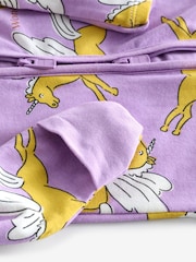 Bonds Purple Magical Unicorn Print Zip Sleepsuit - Image 3 of 4
