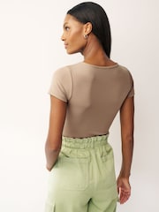 Neutral Short Sleeve T-Shirt Bodysuit - Image 2 of 6