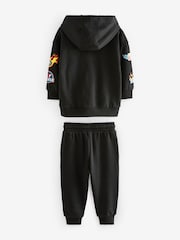 Black Hot Wheets 100% Cotton Jersey Hoodie and Joggers Set (9mths-8yrs) - Image 6 of 7