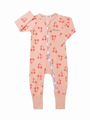 Bonds Cherry Pink Fruit Design Zip Sleepsuit - Image 1 of 5
