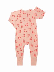 Bonds Cherry Pink Fruit Design Zip Sleepsuit - Image 2 of 5