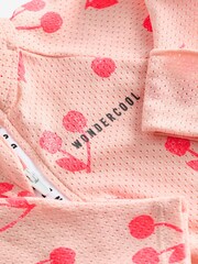 Bonds Cherry Pink Fruit Design Zip Sleepsuit - Image 5 of 5