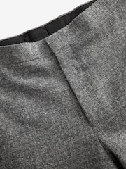 Grey Slim Fit Bouclé Texture Suit Trousers - Image 7 of 9