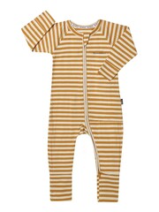 Bonds Cream Stripe Zip Sleepsuit - Image 1 of 2